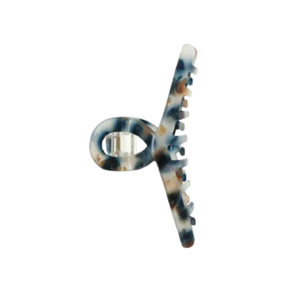 Titania Hair Claw Clip Acetate Blue White 8212