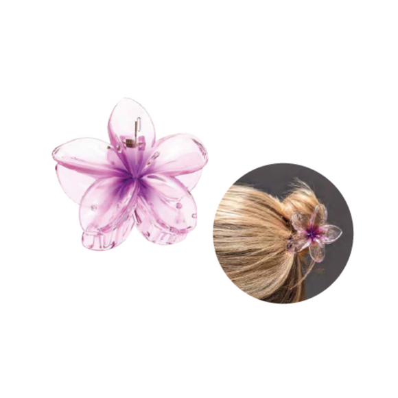 Titania Hair Claw Clip Flower Purple 8239