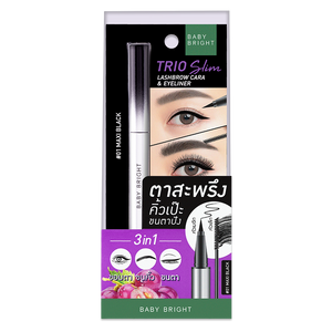 Baby Bright Lashbrow & Eyeliner Trio Slim No.01