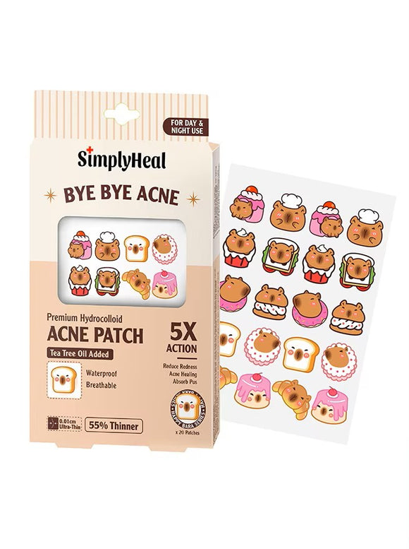 SimplyHeal Bye Bye Acne Capy Bakery 20patch Pack