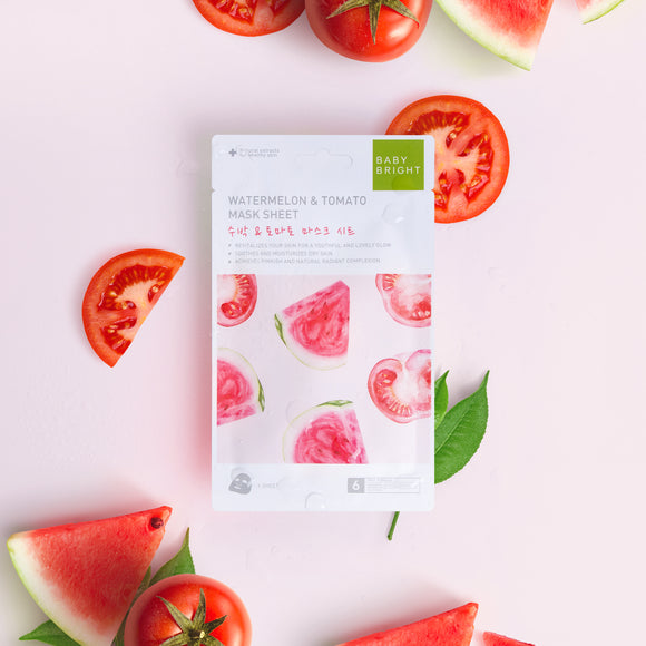 Baby Bright Watermelon & Tomato Face Mask Sheet 20g