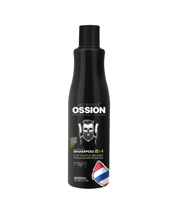 OSSION Premium B.L Hair & Beard Shampoo 2in1 500ml