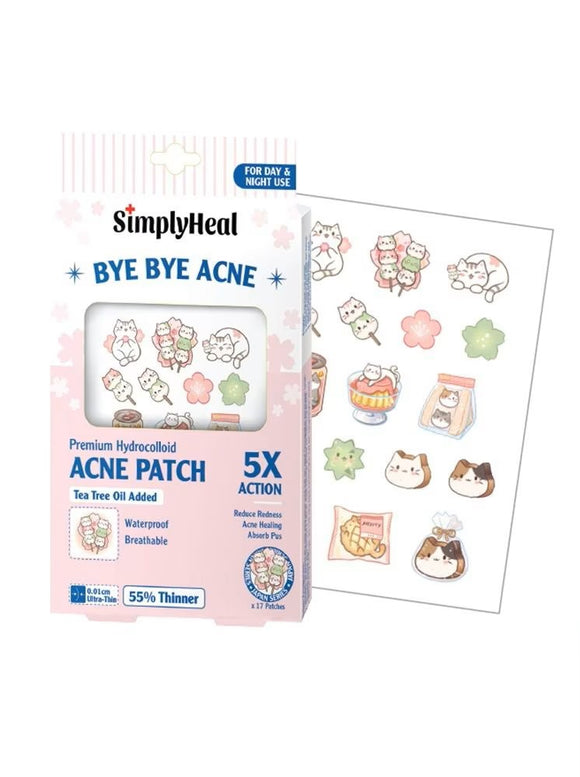 SimplyHeal Bye Bye Acne Sakuralicious 17patch Pack