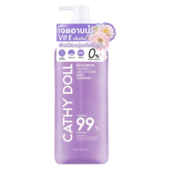 Cathy Doll Body Cleanser Hyaluron Vitamin E 520ml