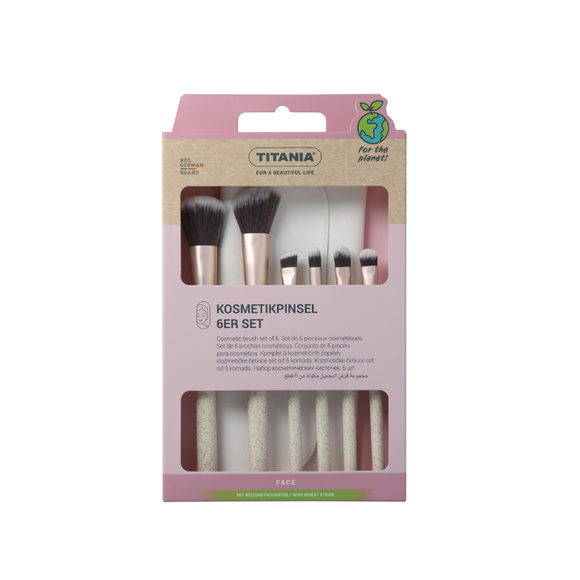 Titania Makeup Brush Set 6pcs+Storage Bag 2924
