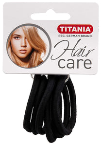 Titania Hair Elastic 9pcs Black 4mm 7808